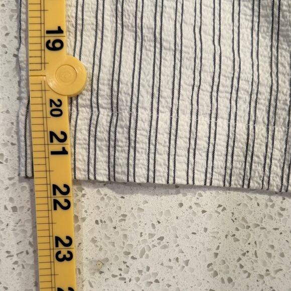 Calvin Klein Striped Sleeveless Cropped Jumpsuit Wide Leg Size 12 Workwear Chic - Picture 7 of 9